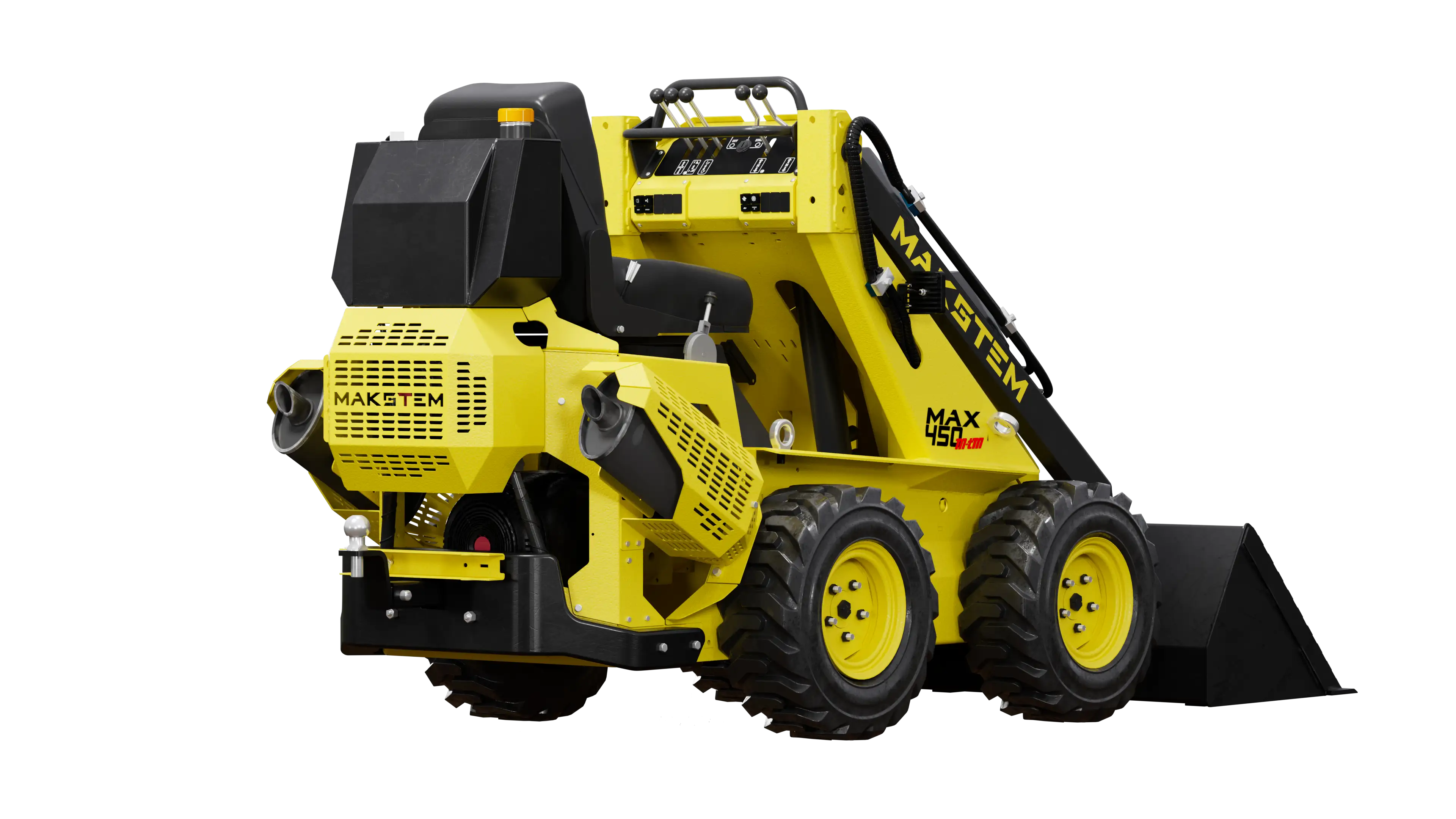MAX 450 diesel loader rear three-quarter view