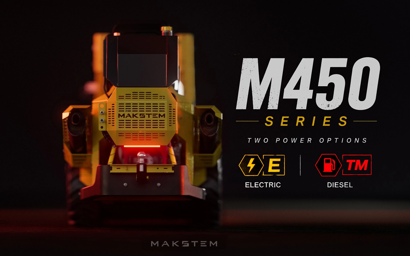 MAX 450 compact loader in an industrial working environment