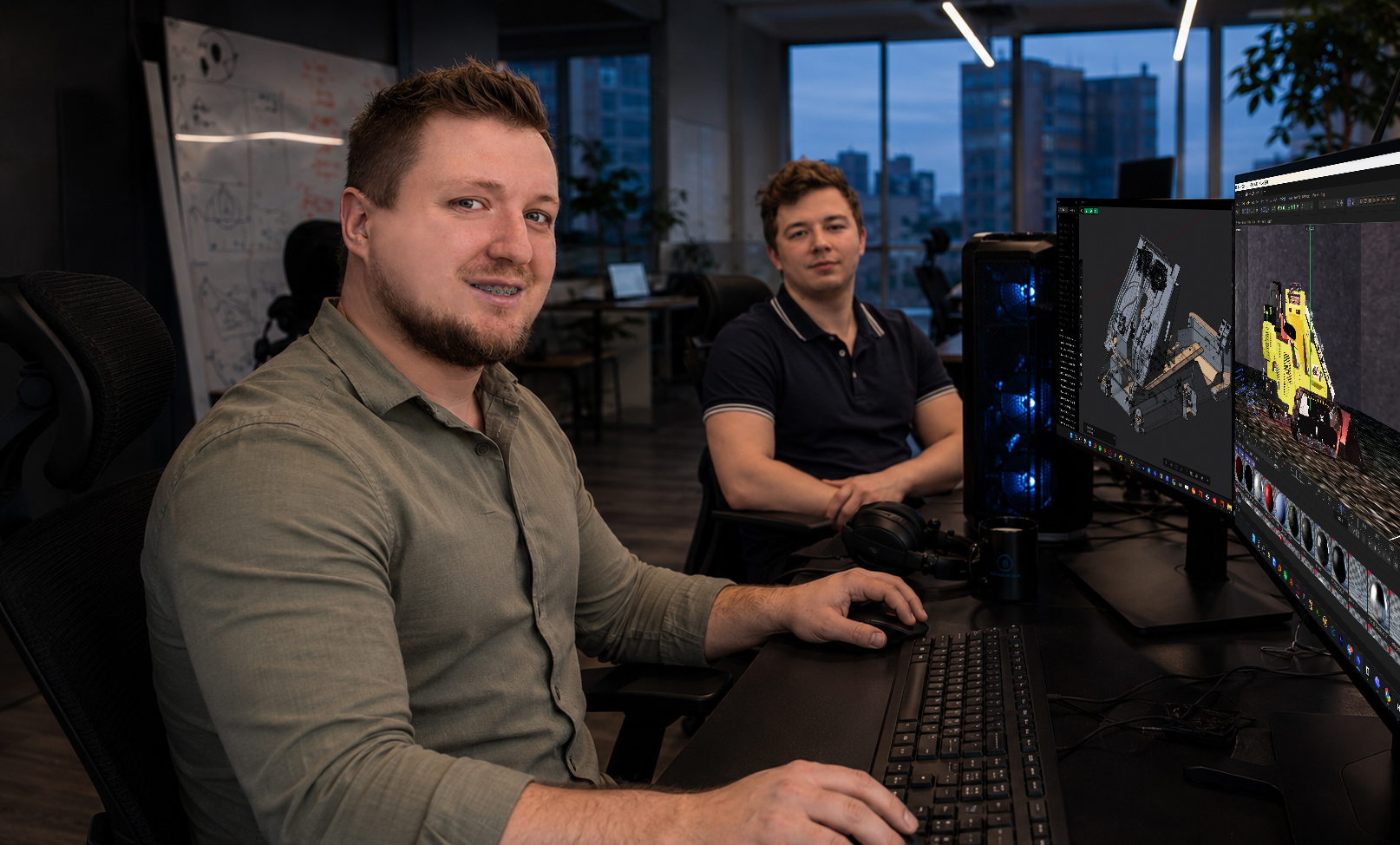 ND Product Lab team developing industrial interfaces and 3D systems